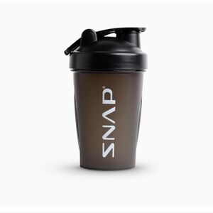 # 0769+ White print Snap Black Shaker Cup To Go